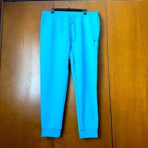 Polo Ralph Lauren Aqua Blue Men's Double Knit Sweatpants NWOT Sz Lg Ret $125